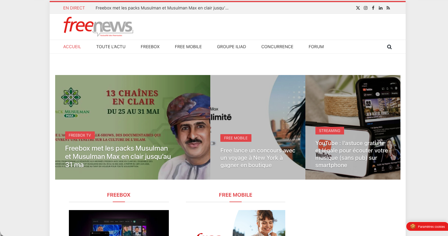 Freenews — capture